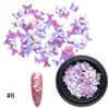 100 pièces papillon Nail Art décorations 3D bricolage paillettes flocons émulation conception charme ongles tranches conseils manucure accessoires