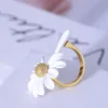 luxe designer sieraden dames ketting witte margriet hanger kettingen mode bloem bruiloft sieraden sets koper met verguld e5346850
