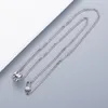 Venda de colar caixa de oferta de alta qualidade banhado a prata colar redondo moda carta colar para unisex jóias fornecimento8227577