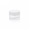 Clear Glass Jar White Spiral Cover Bottles Lady Cosmetic Travel Separate Bottling Optional Capacity Home Outdoor Hot Sale 3 5qy G2