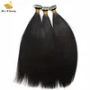 Natuurlijke Zwarte Kleur Rechte Tape in Menselijk Haar Bundels Remy Hair Extensions Huid inslag Haar 8-30 inch 2,5 g / pc 40pcs