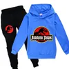 Enfant en bas âge garçons vêtements ensemble printemps automne mode sweats à capuche survêtement Jurassic Park à capuche t-shirt costume enfants enfant fille sweat-shirt5595532