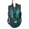 Mouse Mouse con cavo USB 6D originale LED di livello professionale Sensore ottico da gioco 3200 DPI per giochi per PC portatili Mice1 Rose22