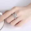 Oevas Real 2 S Moissanite Bridal Rings Set Topkwaliteit 100% 925 Sterling Silver Engagement Bruiloft Fijne Sieraden Geschenken