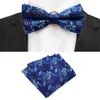 Fliege Set für Männer Rot Blau Paisley Einstecktuch Fliege Anzug Herren Business Hochzeit Taschentuch Blumen Krawatten Accessoires Geschenke310k