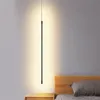 Minimalistisk sovrum sänghänge lampa modern vardagsrum TV vägg ledda hängen ljus geometri linje remsa hängande ljus armaturer