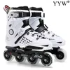 Inline Speed ​​Łyżwy Buty Rolki Hokejowe Sneakers Roller Ostrza Kobiety Mężczyźni Dla Dorosłych Czarny White1