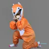 Mode-kinderen dierenkostuum voor kinderen konijn varken tijger fox wolf kikker paard aap anime thema cosplay jumpsuits hallowmas kostuum jongen