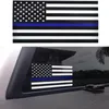 DHL Thin Blue black Line USA Flag Decal Sticker for Cars Trucks Computer 6.5*11.5CM US Flag Car Decal Window Sticker Car-Styling