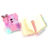 Cartoon Dog Plushs Notebooki Cekiny Rainbow Color Notatniki Drappy Uszy Piękny Mały Przenośny Notebook Dziecko 7 8sm G2