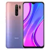 Téléphone portable d'origine Xiaomi Redmi 9 4G LTE 4 Go de RAM 64 Go 128 Go de ROM Helio G80 Octa Core Android 6.53 "Plein écran 13.0MP AI 5020mAh ID d'empreintes digitales Visage Smart Cell Phone