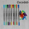 Dabber أدوات اللمسة الشمع أدوات سيليكون نكتار جامع عدة تركيز الدخان الأنابيب مع GR2 التيتانيوم تلميح اللمسة سترو النفط الحفارات DHL