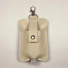 Mode Tomt Kåpa Nyckelringar Läderskedar Hand Sanitizer Hållare Parfym Bottle Sleeve Storage Bag Button Liten Hänge 5 21cc C2