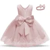 1: a födelsedagsfest baby flicka kläder spädbarn flicka dop klänning 1-5 år prinsessa pageant barn klänningar för tjejer kläder1