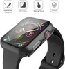 Coque PC rigide Slim en verre trempé Protecteur d'écran Housse de protection globale pour Apple Watch Series 6 SE 5 4 3 2 1 38mm 42mm 40mm 44mm