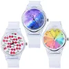 Wonderful Fruit Starry Sky Printing Kids Children Jelly Candy Transparent PVC Plastic Watches Fashion Students Whole Gift Lady1781509