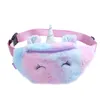Kid Unicorn Stuffed Pencil Waist Bag Belt Fanny Pack Beach Bag Student Teenager Purses Sports Unisex Gym Outdoor Cosmetic Bags BY1588
