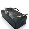 Evov Rimless Gözlükler Çerçeveler Erkek Altın Gözlükler Erkek Kadın Moda Gözlük Okuma/Miyopi Lens Ultralight1