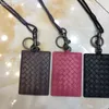 New arrival top quality whole fashion card holder luxury designer simple crochet genuine leather business bus cards case long 248d