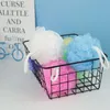 Colorful Shower Sponge Mesh Pouf Bath Spa Shower Scrubber Ball Colorful Bath Sponges Dead Skin Cell Remover Sponge Mesh Pouf