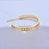 20PCS Circle 30MM 24K Gold Color Brass Round Circle Earrings Loop Stud Earrings High Quality Jewelry Findings Accessories