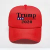 Cappello traspirante regolabile in cotone Trump 2020 Berretto da baseball elettorale presidenziale Maglia colorata Cappellini da donna all'aperto FY6076 Spedizione DHL gratuita