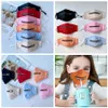 Kids 2 in 1 Face Mask With Adjustable Zipper Children Dustproof Cotton Washable Protective Designer Masks 6styles 10pcs