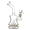 Mini Hookahs Glass Bong Rury wodne 6,7 cala Globe Recycler Bubbler z miską rurę olejną Akcesorium dymne