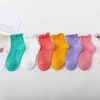 Конфеты цвета носков младенца хлопка кружева девочек, носки повседневных Детей носков студента носка зима осень 3-11Y оптовой