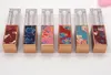 3,5 ml Lipgloss-Tube mit 3D-Druckmuster-Deckel, leere Probenflaschen für flüssige Lippenstifte, durchsichtiger Verpackungsbehälter für Lippenglasur aus Kunststoff