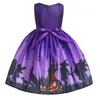 Baby flicka klänning kläder cosplay pumpa spöke halloween kostym för barn tjejer klänningar prinsessa party klänning 2 3 9 10 år