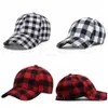 11 estilo Red Buffalo Verifique Chapéus Boné de beisebol vermelho xadrez xadrez Beanie Casquette Bola Cap Checkered chapéus do partido Fontes RRA3427