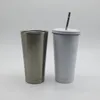 17oz sublimering kaffe rånar flaska 500ml kontor bil dricksvatten tumbler dubbel vägg isolera vakuum natur vit färg koppar