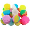 Pots en silicone Dab Wax Container 200 pcs / lot 2 ml Réutilisable De Qualité Alimentaire Anti-Adhésif Concentré D'huile Mini Pots De Stockage