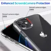 Custodia rigida trasparente trasparente antiurto per iPhone 12 iPhone 11 Pro Max XS Max XR X 8 7 Plus SE 2020