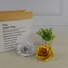 100 stks 10 cm Ivoor Kunstbloemen Zijden Roos Hoofd Diy Decor Wijnstok Bloem Muur Bruiloft Decoratie Gouden Kunstbloemen Fo2793