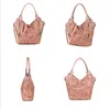 Bolso de hombro con borlas para mujer, bolsas para pañales, patrón de espuma de PU sólido, bolsos para mamás, bolso Retro con cadena y cremallera, bolso impermeable LSK1105