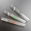 One Hitter Pipes 4 Zoll gerade Glaspfeife Smoking Tobacco Cigarette Bat OG 1 Hitter Pipes Clear Straw Tube Zigarettenfilterspitzen Dampfwalze