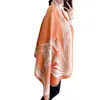 Шарфы 2021, теплый кашемировый женский шарф с конским дизайном, шикарная шаль оранжевого цвета, большие модные двухсторонние толстые шали