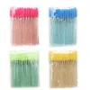 Makeup Brushes 1000Pcs Disposable Crystal Eyelash Brush Mascara Wands Applicator Grafting Curling Comb Cosmetic Tool