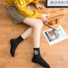 Vrouwen meisje camellia katoenen sokken 3 kleuren bloem ademend sokken mode hosiery hoge kwaliteit groothandelsprijs