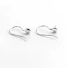 10 pares Earwire 925 Sterling Silver Jewellery Conclusões Fishhook com boné e peg para pérolas meio perfuradas