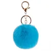 37 kleuren 8 cm Imiteren Konijnenbont Bal Sleutelhanger Pom Pom Auto Sleutelhanger Handtas Sleutelhanger Fluffy Faux Konijnenbont sleutelhanger