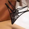 hollow see through panties women lace pearl underwear cross band thong t pants briefs G-strings underpants sexy lingeries