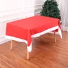 132x208cm Neujahr Weihnachten Rot Rechteckige Tischdecke Weihnachten Ornamente Party Tischdecke Abdeckung Küche Esstisch Dekorationen JK1910XB