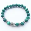 Urok Bracelets Klasyczne naturalne malachite z koralikami bransoletka niebieska lawa budda perła odpowiednia męska i żeńska przyjaciółka mecz 1