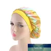 Femmes musulmanes large Stretch soie Satin respirant Bandana dormir Turban chapeau bandeau Bonnet chimio casquette cheveux accessoires