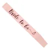 Panna młoda Być satynową wstążką Sash Vintage Wedding Bridal Prysznic Bachelorette Party Hen Night Decoration Supplies Favors HHA1558