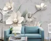 Luxe 3d wallpaper atmosferische Europese driedimensionale sieraden bloem 3d tv achtergrond muur papier 3d muurschildering behang