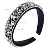 Ins Popular Rhinestone Headbands Barroco Cabelo Cabelo de Cristal Headband Moda Temperamento Headwear Cabelo De Casamento Jóias Para As Mulheres Meninas